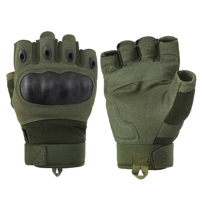 Gants tactiques demi-doigts EmersonGear - Équipement de protection militaire pour chasse et randonnée - Polyvalent outdoor