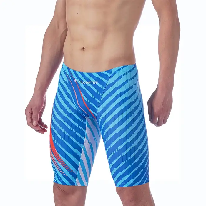 MY KILOMETRE Maillots de bain pour hommes Jammers de natation athlétiques professionnels Maillots de