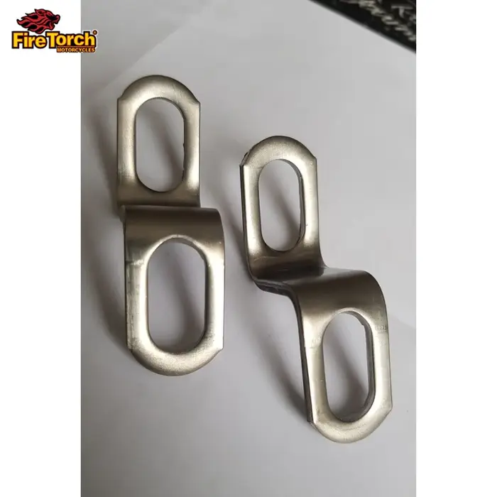 Support universel de tuyau d'échappement de moto en acier inoxydable, 1 pièce, pince de montage fixe