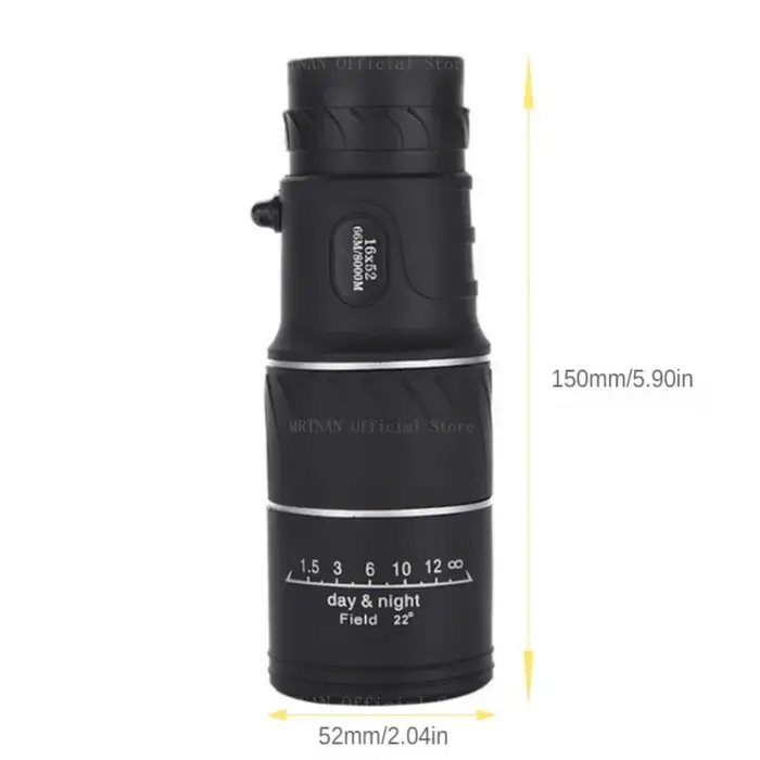 Lunette de chasse 16x52 HD avec zoom