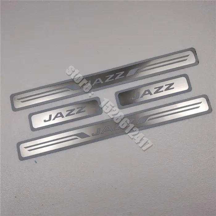 Plaque de seuil/seuil de porte en acier inoxydable, pédale de bienvenue, accessoires de style automa