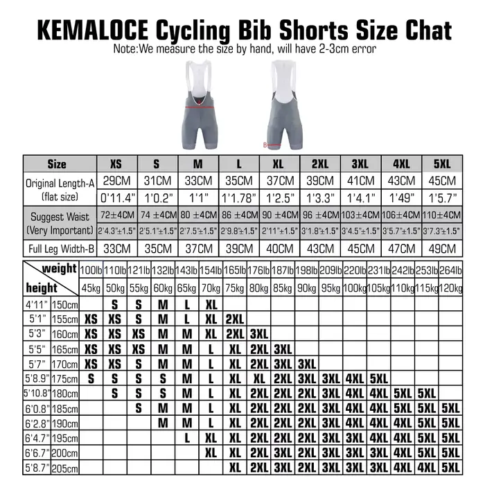 KEMALOCE cuissard de cyclisme avec poches latérales homme bleu & gris & rouge short de vélo Gel Pad 