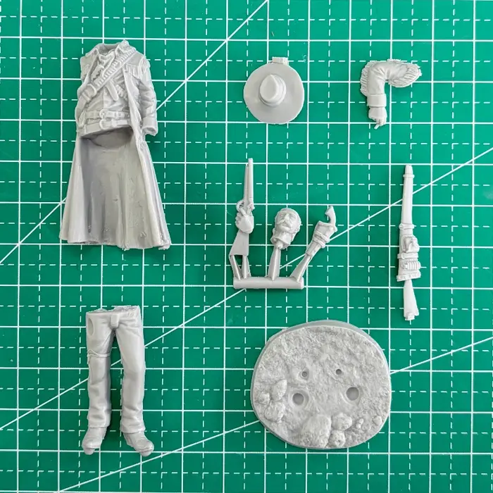 Kit de figurines en résine moulée sous pression, échelle 1/32, le chasseur de primes avec Base non a