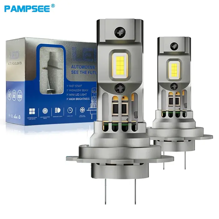 Ampoule de Sauna LED H7 H4 H11 H1 9005 HB3 HB4 9006 H8, Antibrouillard Sans Fil pour Voiture, Lampes