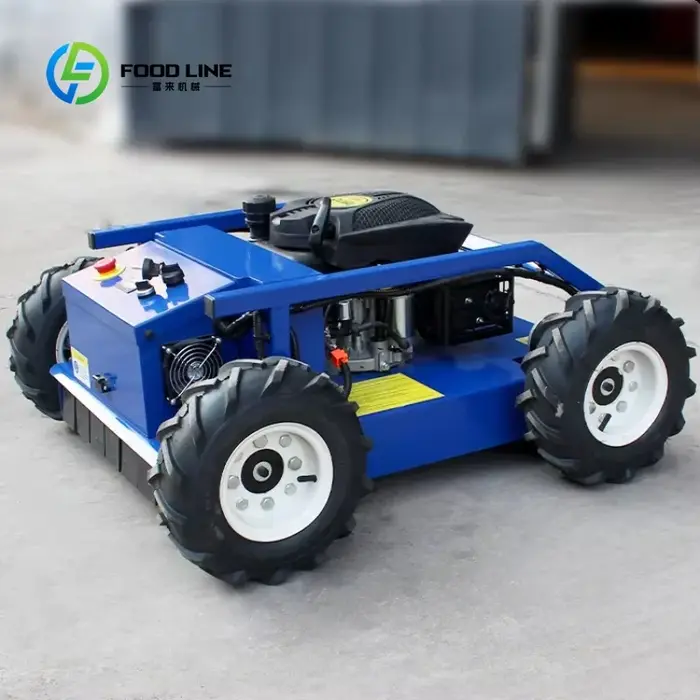 Tondeuse à gazon robotisée à chenilles de petite taille