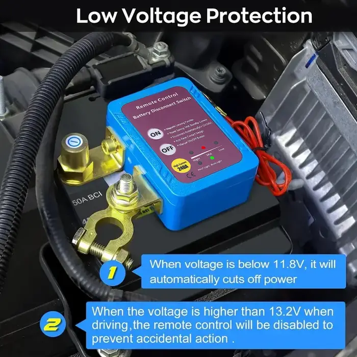 Interrupteur d'alimentation de déconnexion de batterie 12V 240A, interrupteur d'arrêt avec télécomma