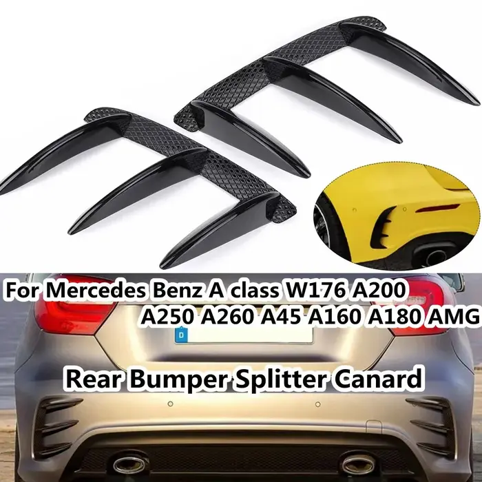 Mathiateur de Pare-Chocs Arrière Canard pour Mercedes Benz, Accessoire pour Modèles W176 A200 A250 A