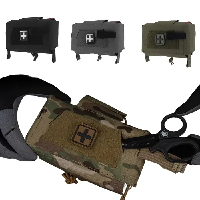 Kit de traumatologie Compact tactique IFAK pochette de premiers secours médicale en plein air Camping chasse patrouille