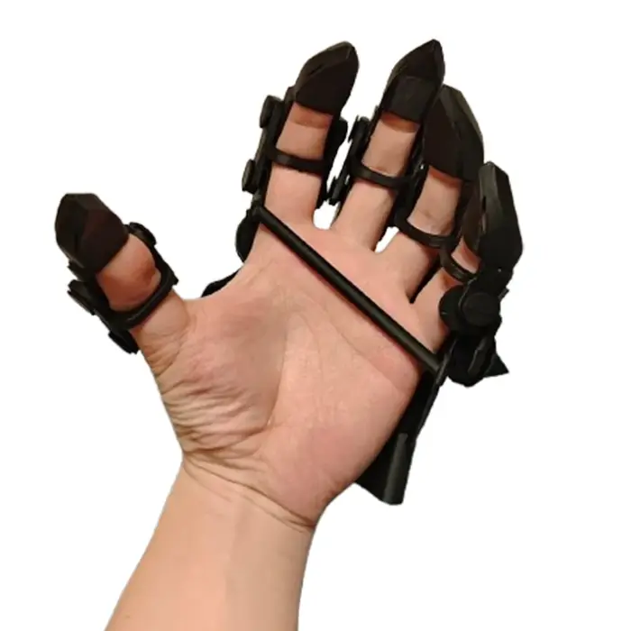 Gants tactiques imprimés 3D pour airsoft et cosplay - Armure cinq doigts équipement extérieur CS Halloween