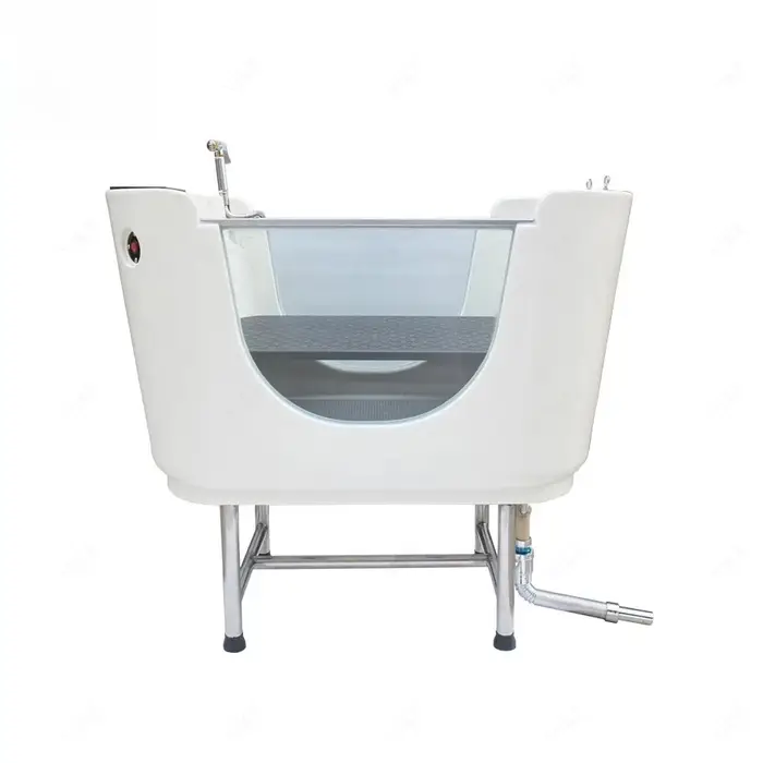 Baignoire de lavage électrique en plastique pour toilettage de chiens, SPA, hydrothérapie canine et 