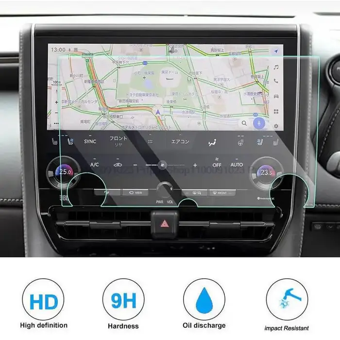 Protecteur d'écran en verre trempé, pour Toyota Alphard/Wilfa série 40 2024, 14 pouces, affichage de