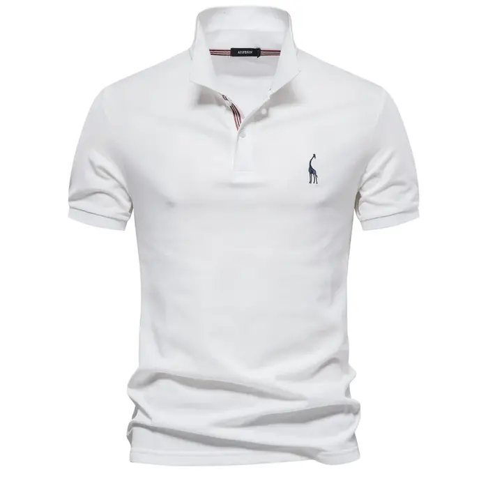 Chemises polo pour hommes AIOPESON, nouvelle marque, en coton, manches courtes, grande quantité, cou