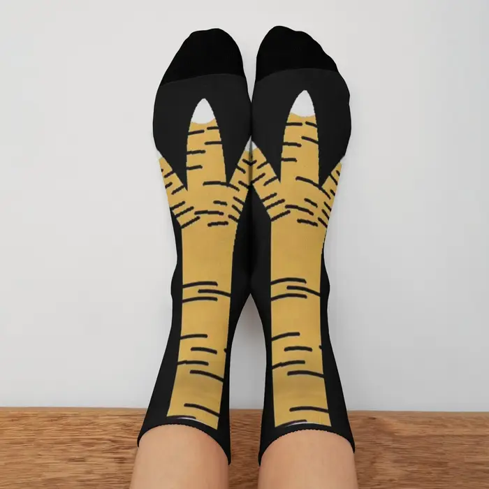 Chaussettes technique motif pattes poulet chasse - Polyvalentes quatre saisons