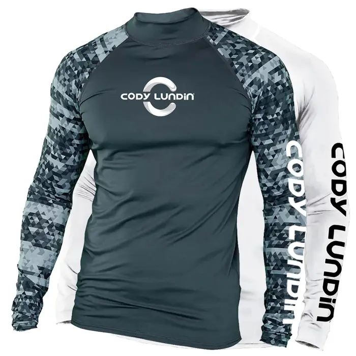 Surf natation plongée T-Shirts serré à manches longues éruption garde maillots de bain hommes Protection UV