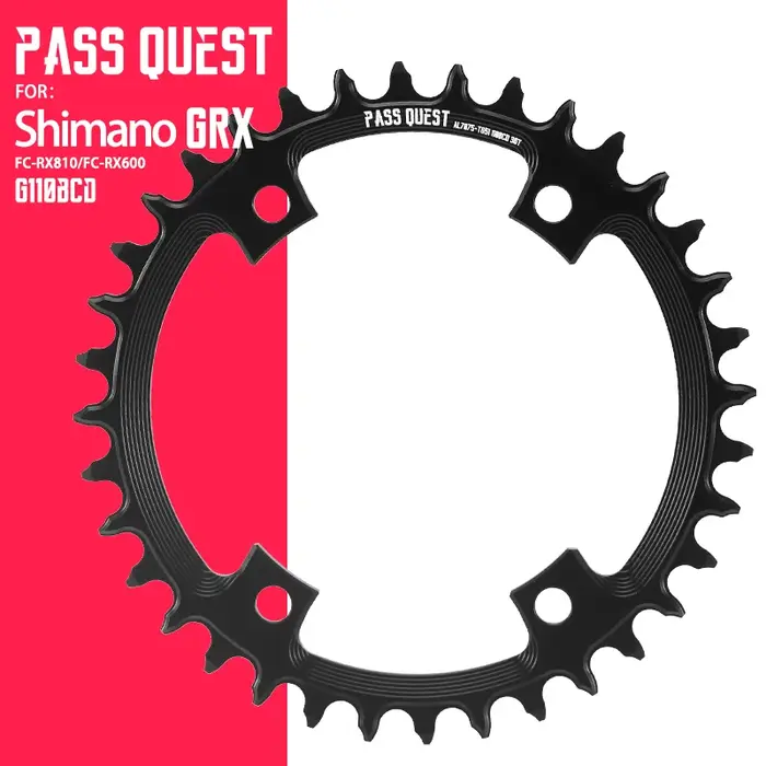 PASS QUEST GRX manivelle spéciale G110BCD plaque dent à quatre griffes dents positives et négatives 