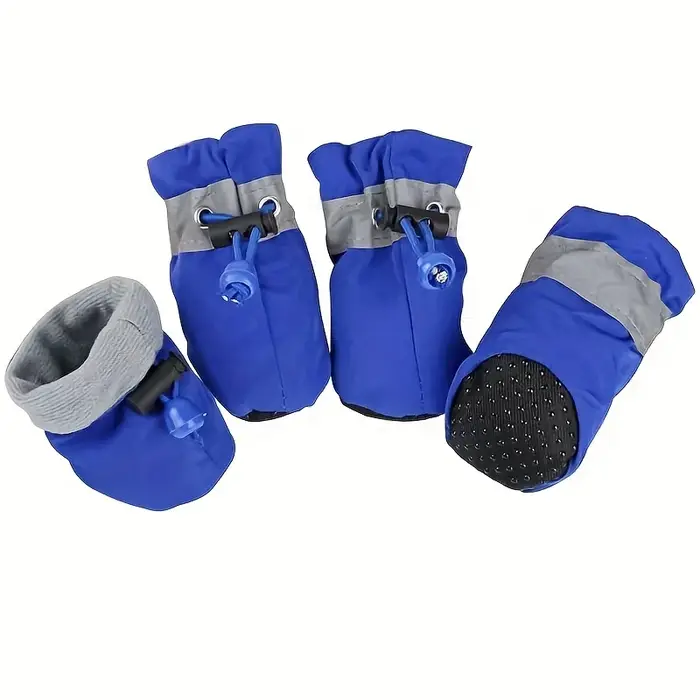 [Bottes imperméables à fond souple pour chien] chaussures pour chien de compagnie chiot extérieur fo