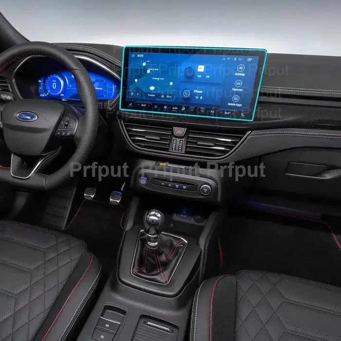 Film de protection d'écran en verre trempé pour Ford focus mk4 2022, 13.2 pouces, pour autoradio, Na