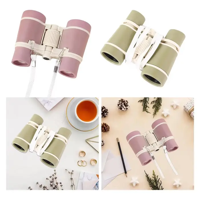 Jumelles enfant jungle avec loupe portable jouet grossissement télescope anti-choc cadeau anniversaire randonnée
