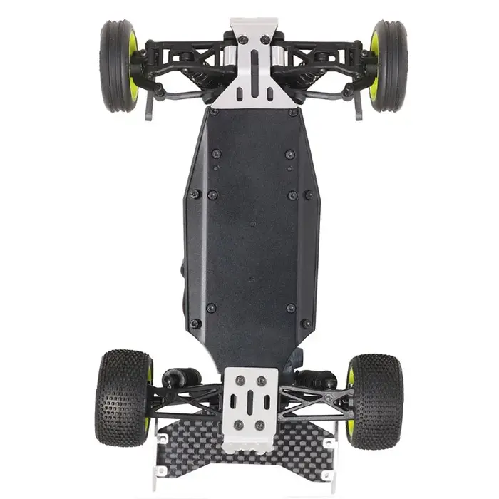 Plaques antidérapantes en acier inoxydable, protection de sous-corps avant et arrière pour Buggy Losi 1/24 Micro-B 2WD, mise à niveau RC robuste