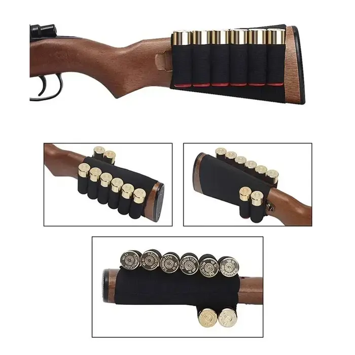 Support de coques de fusil en nylon pour chasseurs, pochettes rondes pour coques de 5 à 9 unités, ceinture pour magazines de balles de chasse, idéal pour sorties de chasse et compétitions de tir