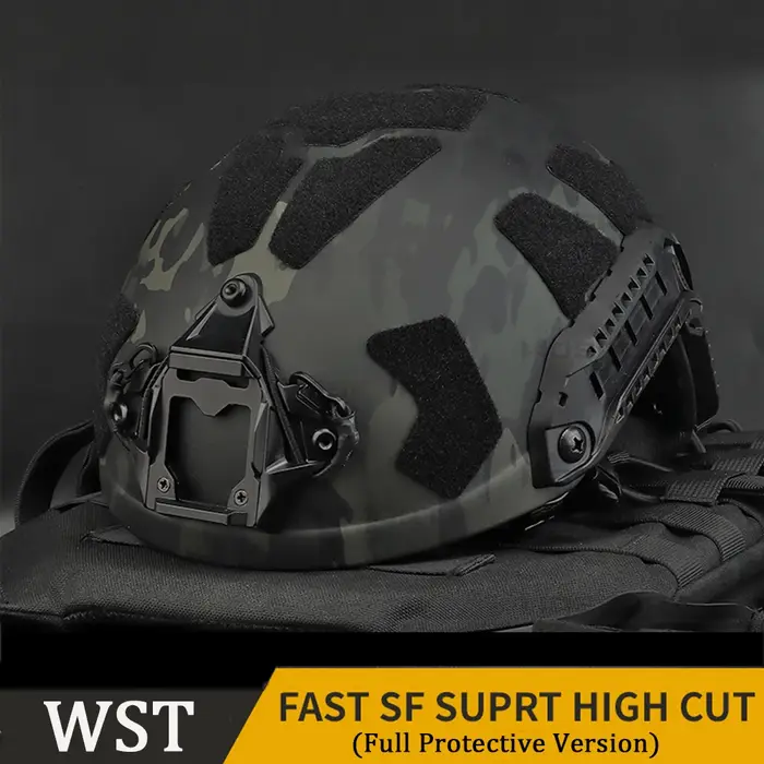 Casque de protection tactique rapide SF SUPER HIGH CUT, casque de chasse en plein air, tir CS Airsof