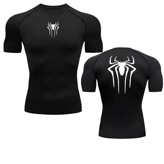 Haut sport chemise de course hommes T-shirt Fitness T-shirt court séchage rapide travailler collants