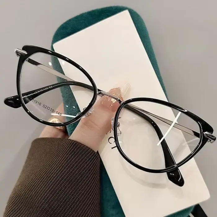 Lunettes de myopie photochromiques pour femmes, œil de chat, lunettes de soleil de vision de près, p