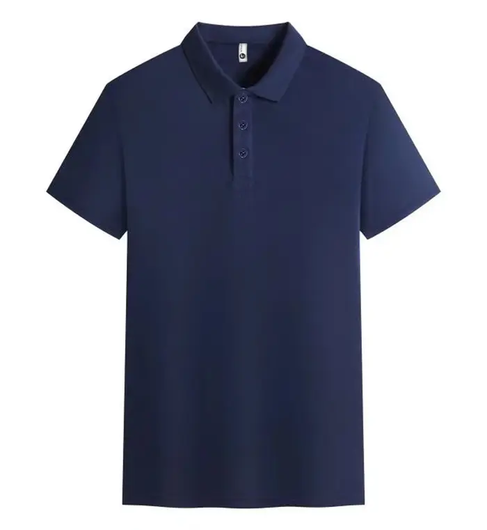 Polo décontracté respirant et confortable pour homme, couleur unie, haute qualité, manches courtes –