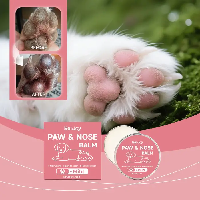 Cire naturelle pour le soin des pattes d'animaux, anti-friction, réparatrice pour pattes sèches et g