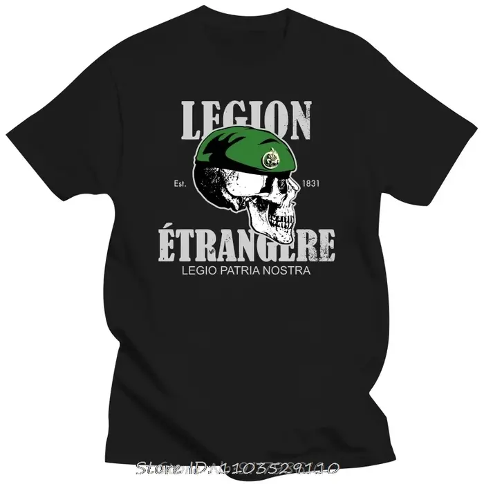 Hommes France Apedes Legio Patria Nostra T-Shirt Légion étrangère française coton vêtements T-Shirt 