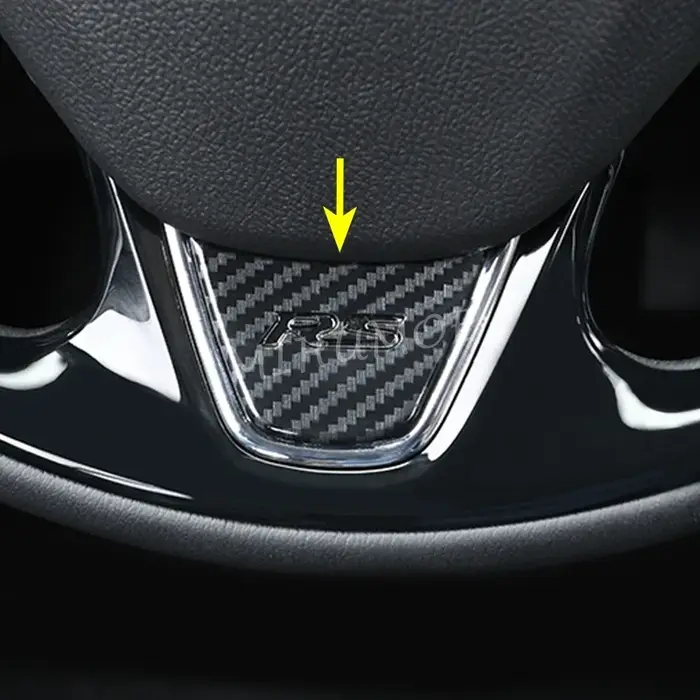 Garnitures de volant en Fiber de carbone pour Mitsubishi Eclipse Cross 2018 2019 2020 2021 2022 2023