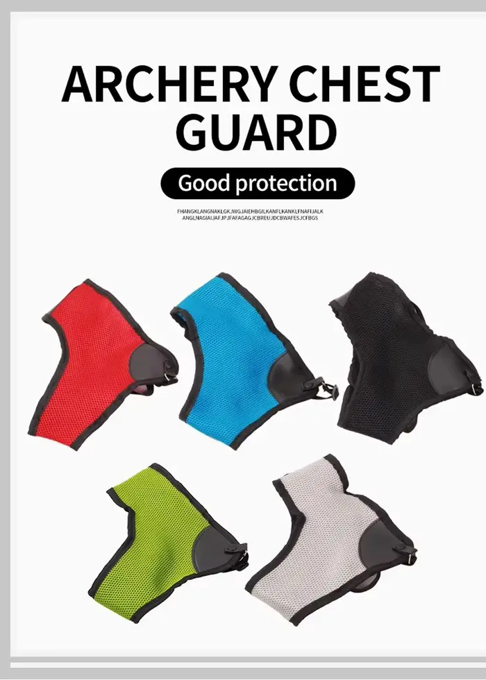 Protège-poitrine en nylon réglable protection de poitrine en PU pour tir à l'arc et chasse en plein air occasions spéciales sécurité et confort pour homme et femme