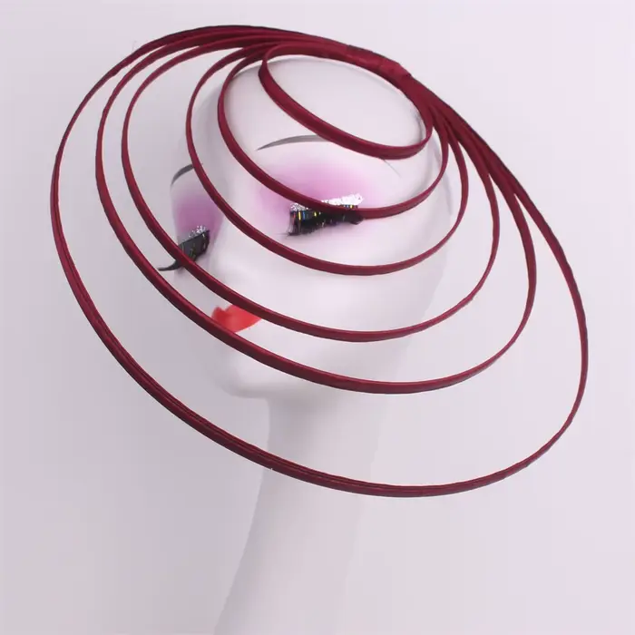 Royal Ascot-Chapeau Fascinateur de Luxe pour Femme, Pièce de Sauna de Mariage, Chapeau en Maille, Év