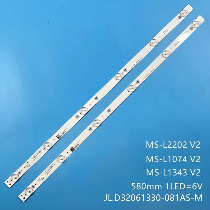 Bandes de rétroéclairage LED pour téléviseurs MS-L1343 L2202 L1074 V2 V1 V2 JL.D 32061330 -081AS-M p