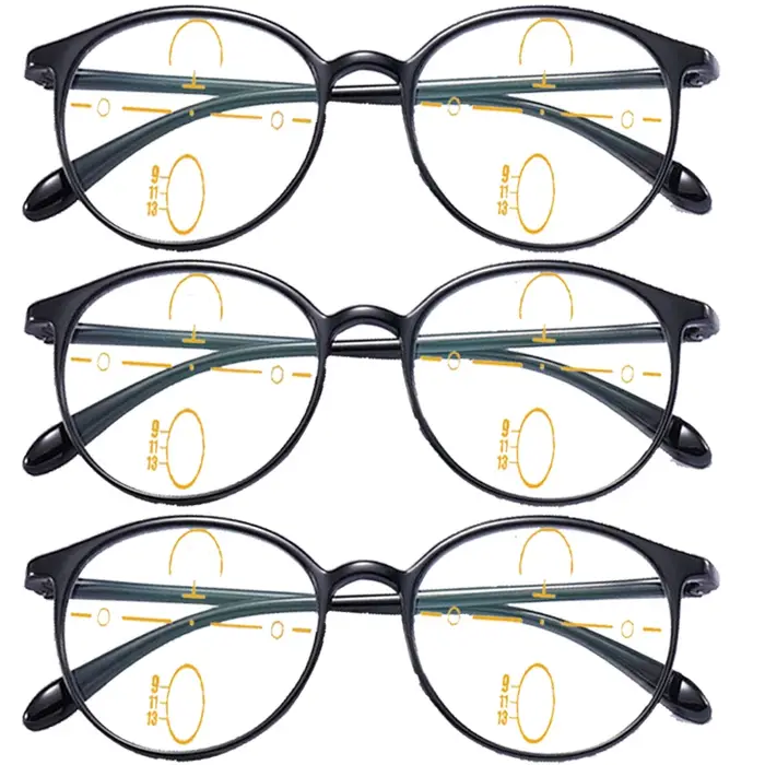 Lunettes de lecture progressives multifocales en titane ultralégères pour hommes et femmes, anti-lum