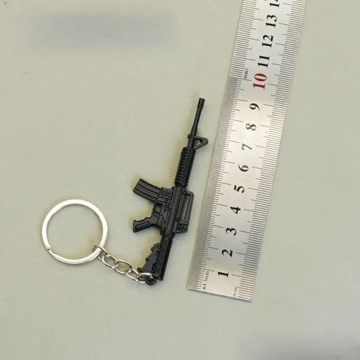 Mini pistolet périphérique de jeu de paix, 9cm/3,54 pouces, porte-clés M4A1 Barrett, modèle d'arme e