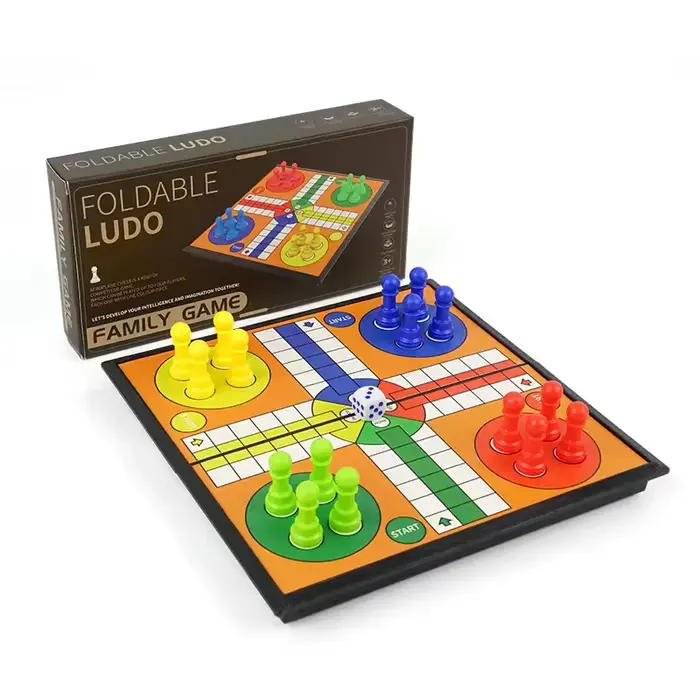 Jeu de société Ludo interactif, jeu Ludo pliable pour enfants et adultes, voyage, réunion de famille, divertissement, cadeaux d'anniversaire