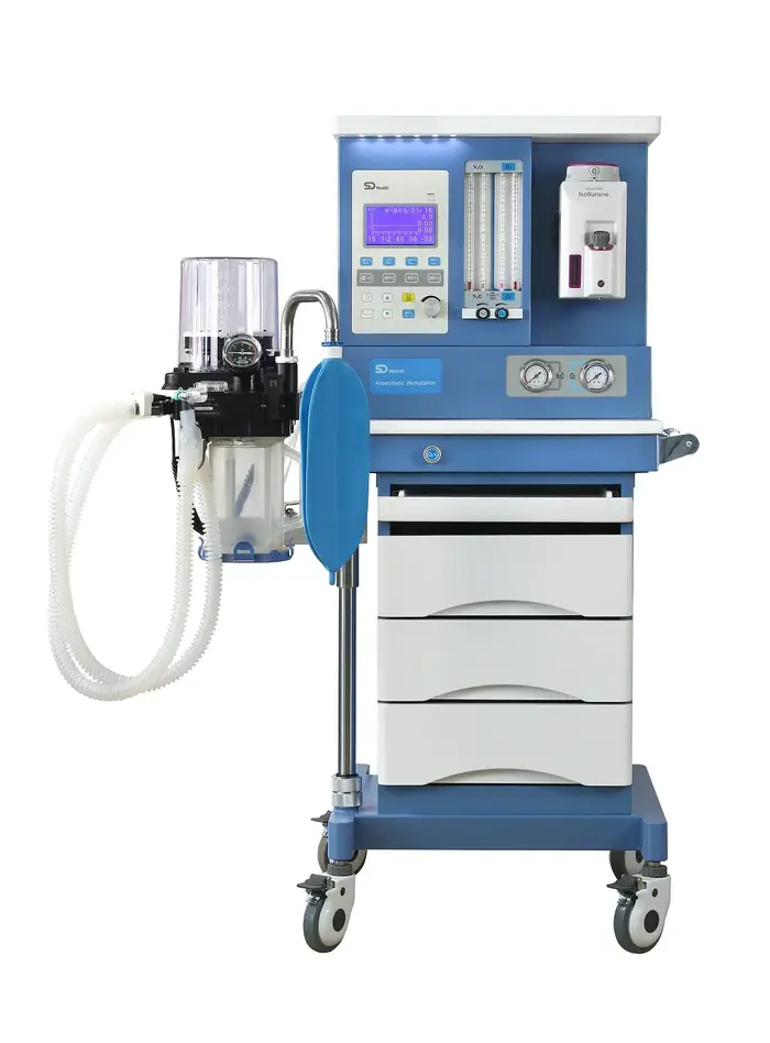 Appareil d'anesthésie vétérinaire HF pour utilisation vétérinaire, appareil d'anesthésie sur chariot