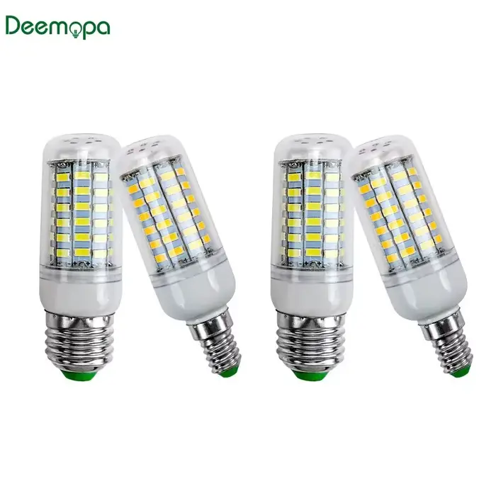 Lampe LED E27 E14 AC 220V 230V 5730SMD, ampoule LED en maïs 24 36 48 56 69 72LED, lustre, bougie, éc