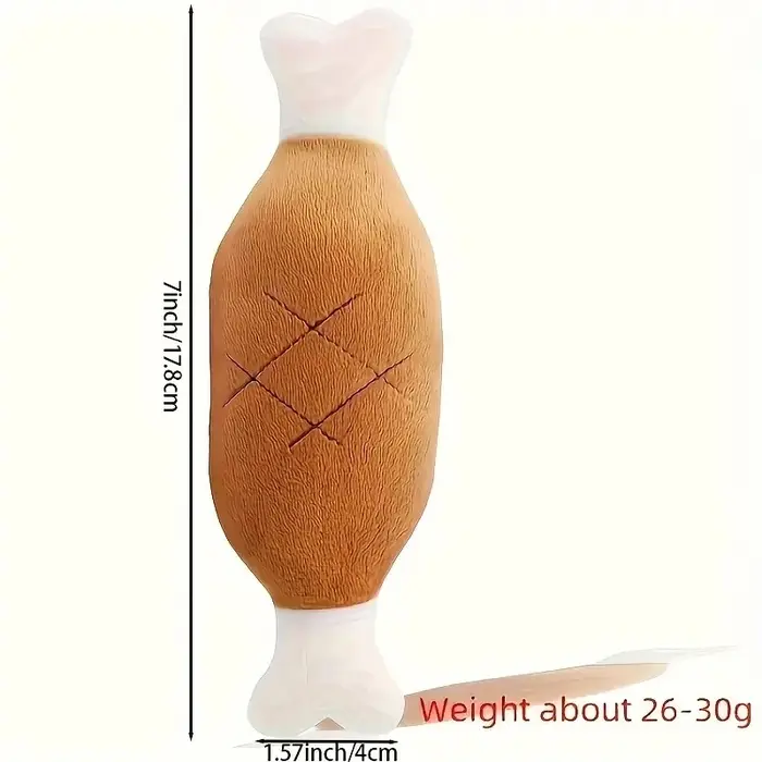 Jouet en peluche grinçant pour animaux de compagnie, conception de jambe de poulet, jouet à mâcher p
