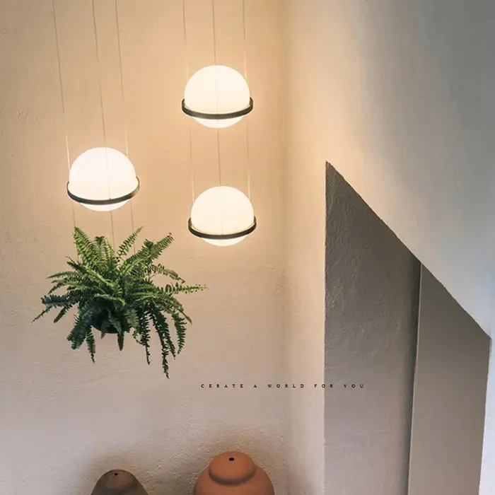 Lustres de plantes modernes haut de gamme bricolage ciel jardin lampe à LED Pot de fleur Suspension 