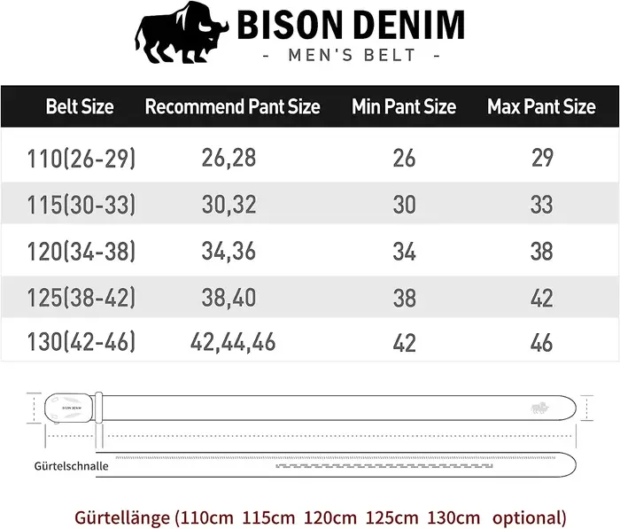 Bagressions DENIM-Ceinture en cuir véritable pour hommes, sangle décontractée pour jeans, marque de 