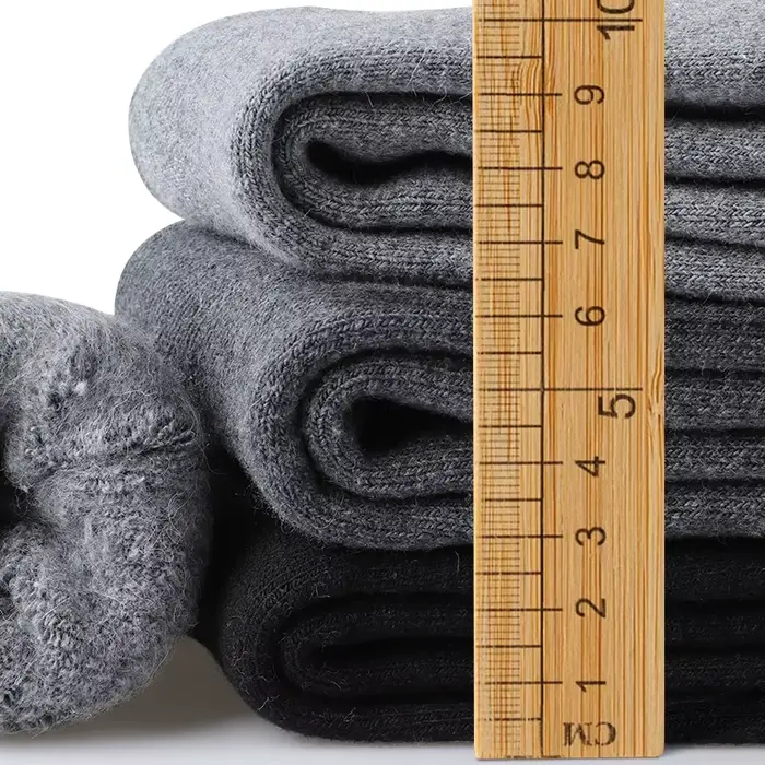 Chaussettes chasse polaire doublées thermiques mi-mollet hiver neige intérieur confort terry