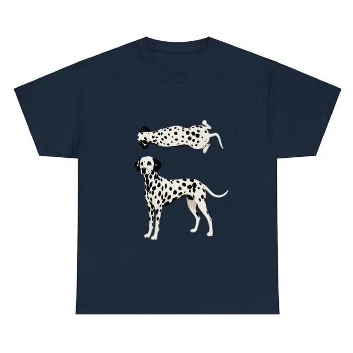 T-shirt graphique chien dalmatien, t-shirt surdimensionné pour amoureux des chiens tachetés, t-shirts imprimés de haute qualité unisexes pour hommes, femmes, couples à la mode