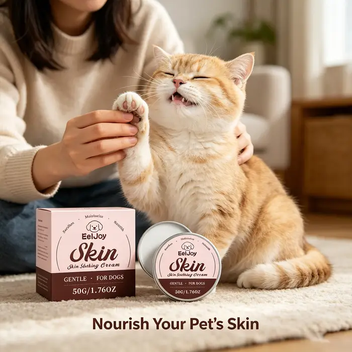 Crème Apaisante pour Peau de Chien, Nourrissante, Soulage les Démangeaisons, Réduit les Griffades, Hydratation Longue Durée, Soin de la Peau pour Animaux de Compagnie