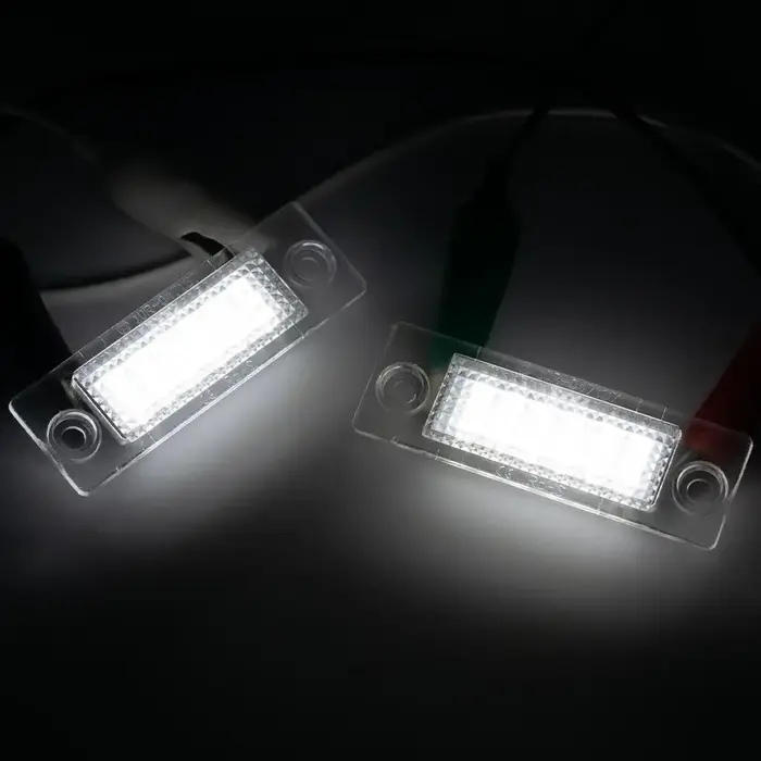 Lampe LED blanche Canbus pour plaque d'immatriculation, 2 pièces, pour VW TRANSPORTER T5 CADDY TOURA