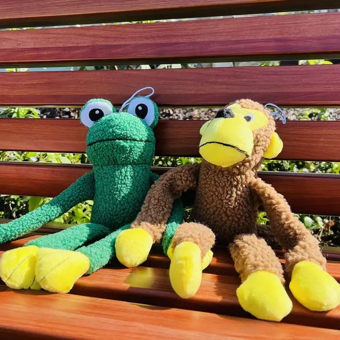 Jouet à mâcher pour chien en peluche douce avec dispositif sonore intégré