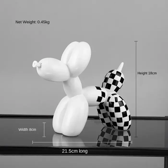 Ballon en forme de chien pour décoration de la maison, animal mignon, tenue douce, salon