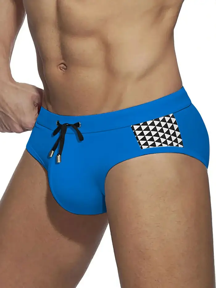 Maillot de bain Push up pour hommes, slip de bain, Sexy, coussinet amovible, sous-vêtements, short d