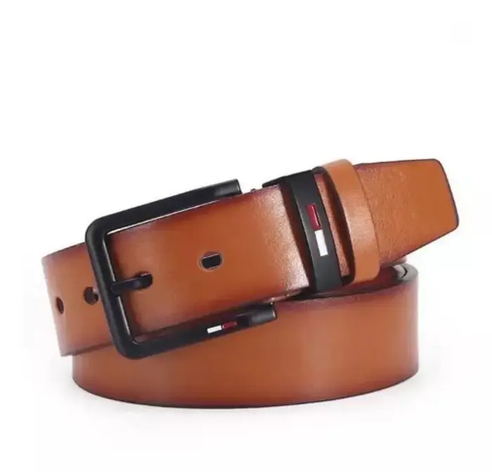 Ceinture en cuir PU pour homme 120CM X 3.8CM avec boucle carrée en alliage, style décontracté et pro